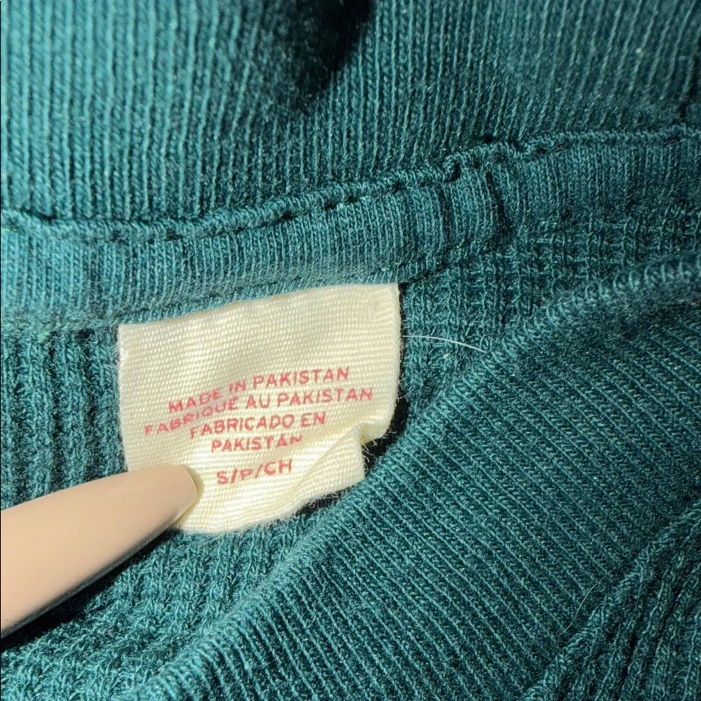 Levi's Men's Forest Green Waffle Knit Thermal Long Sleeve Shirt Size Small EUC